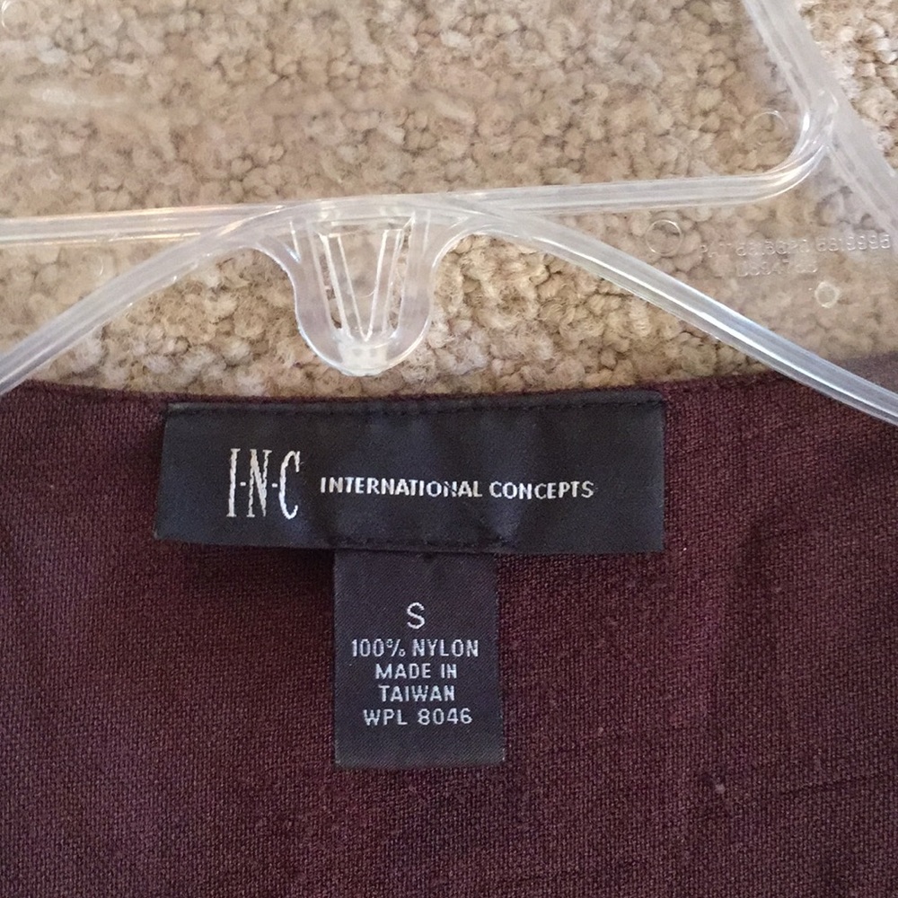 I.N.C. Brown & cream top - Picture 2 of 3